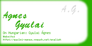 agnes gyulai business card